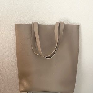 Guyana Tall Structured Tote (Stone)
